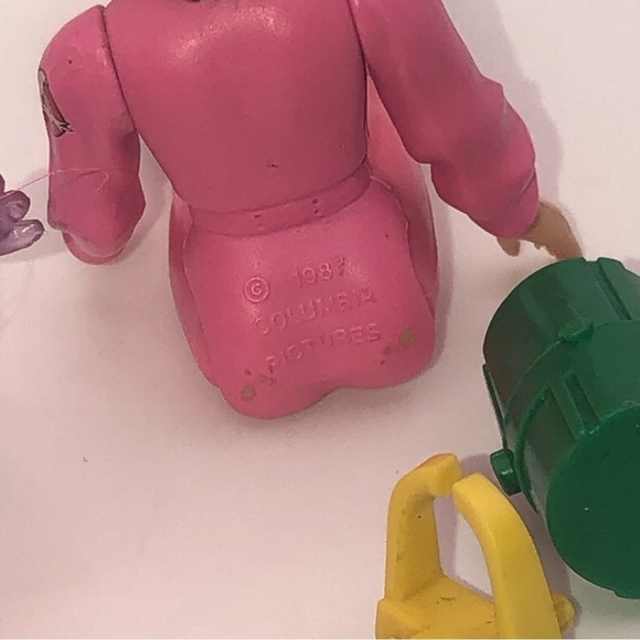 Vtg Real GhostBusters Fright Features Janine Melnitz 100% Complete Set / Kenner - Picture 3 of 3